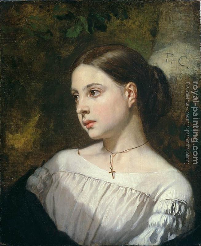 Thomas Couture : Portrait of a Girl